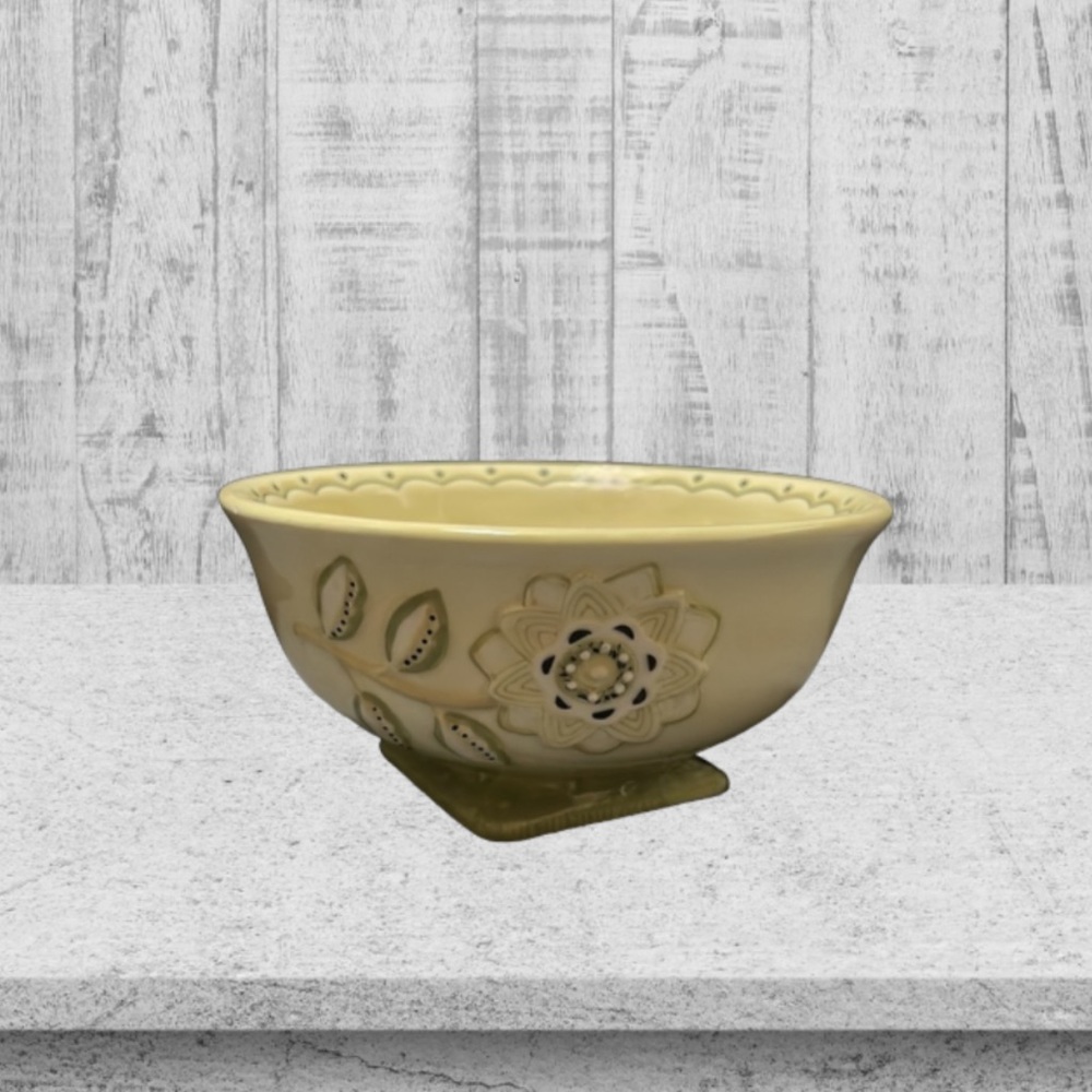 MWW Market Flora Rosa Pedestal Bowl